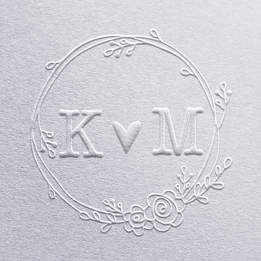 Monogram Embosser Wedding Embosser DIY Stamp