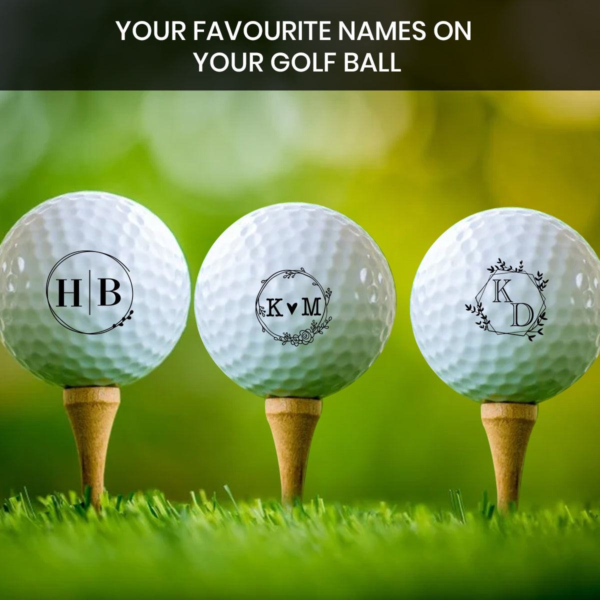 Custom Monogram Golf Stamp