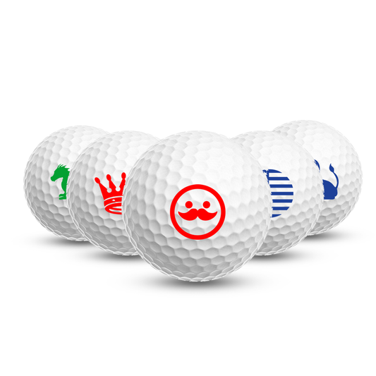 Funny golf ball stamp - crown